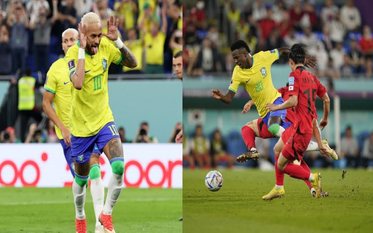 FIFA World Cup 2022: नेमार के कमाल से क्वार्टर फाइनल में पहुंचा ब्राजील, दक्षिण कोरिया को 4-1 से हराया