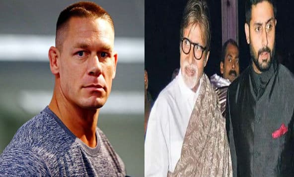 WWE दिग्गज जॉन सीना ने शेयर की बॉलीवुड मेगास्टार अमिताभ बच्चन और अभिषेक बच्चन की फोटो, फैंस को चौंकाया