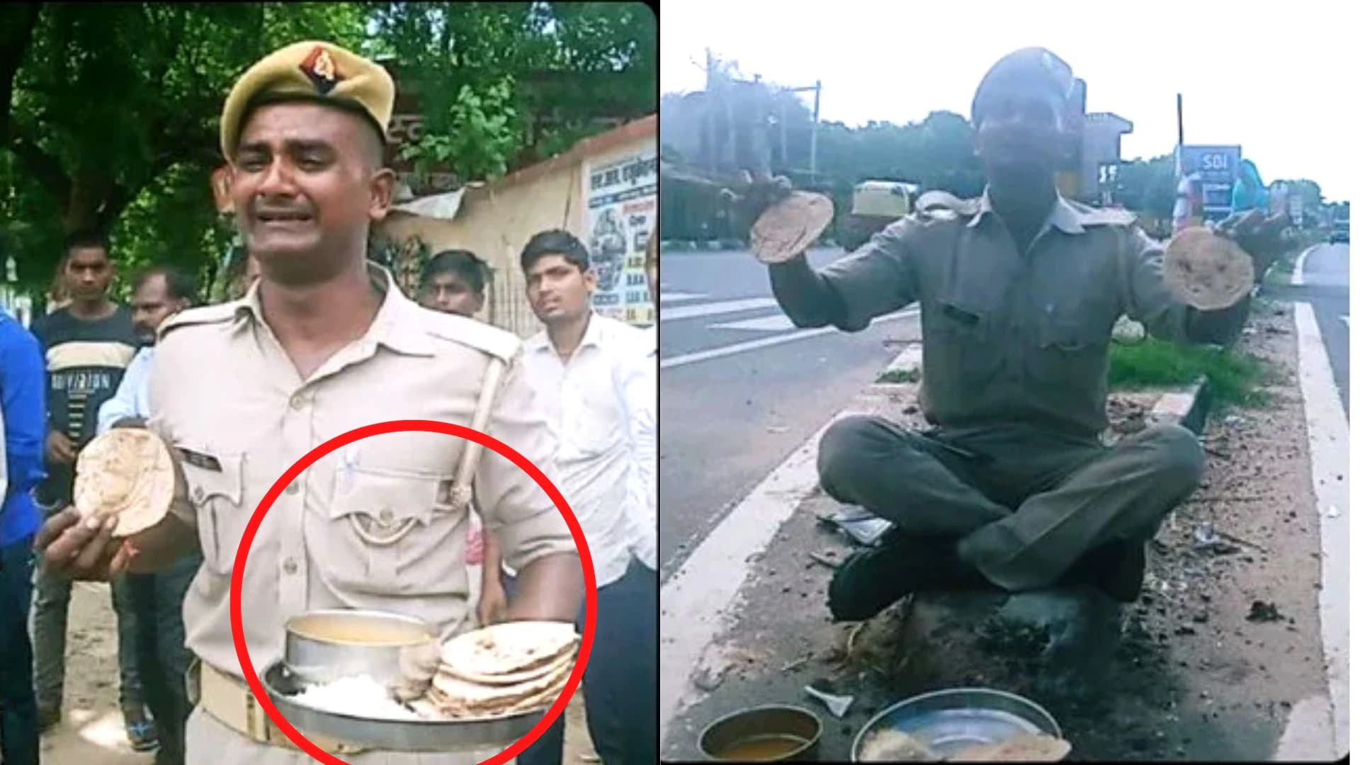 UP News: 12 घंटे ड्यूटी के बाद मिलती है कच्ची रोटी और पानी वाली दाल, कांस्टेबल का रोते हुए वीडियो वायरल UP News: 12 घंटे ड्यूटी के बाद मिलती है कच्ची रोटी और पानी वाली दाल, कांस्टेबल का रोते हुए वीडियो वायरल