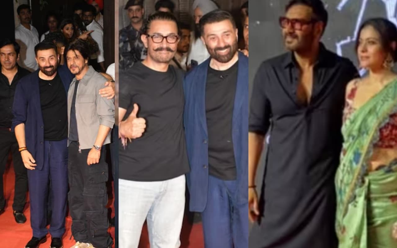 Gadar 2 की सक्सेस पार्टी में उमड़ा बॉलीवुड, शाहरुख खान-सनी ने भुलायी दुश्मनी, इन स्टार्स ने बिखेरे जलवे, VIDEO