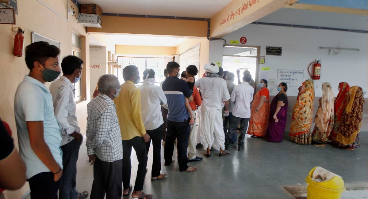 Gandhinagar Election Result : 44 सीटों में से 40 सीट पर भाजपा का कब्जा, बुरी तरह हारी कांग्रेस