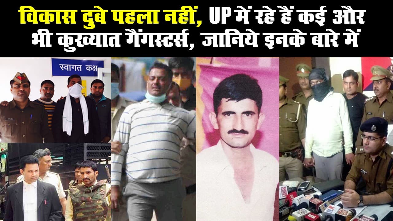 विकास दुबे पहला नहीं, UP में रहे हैं कई और भी कुख्यात गैंगस्टर्स, जानिये इनके बारे में