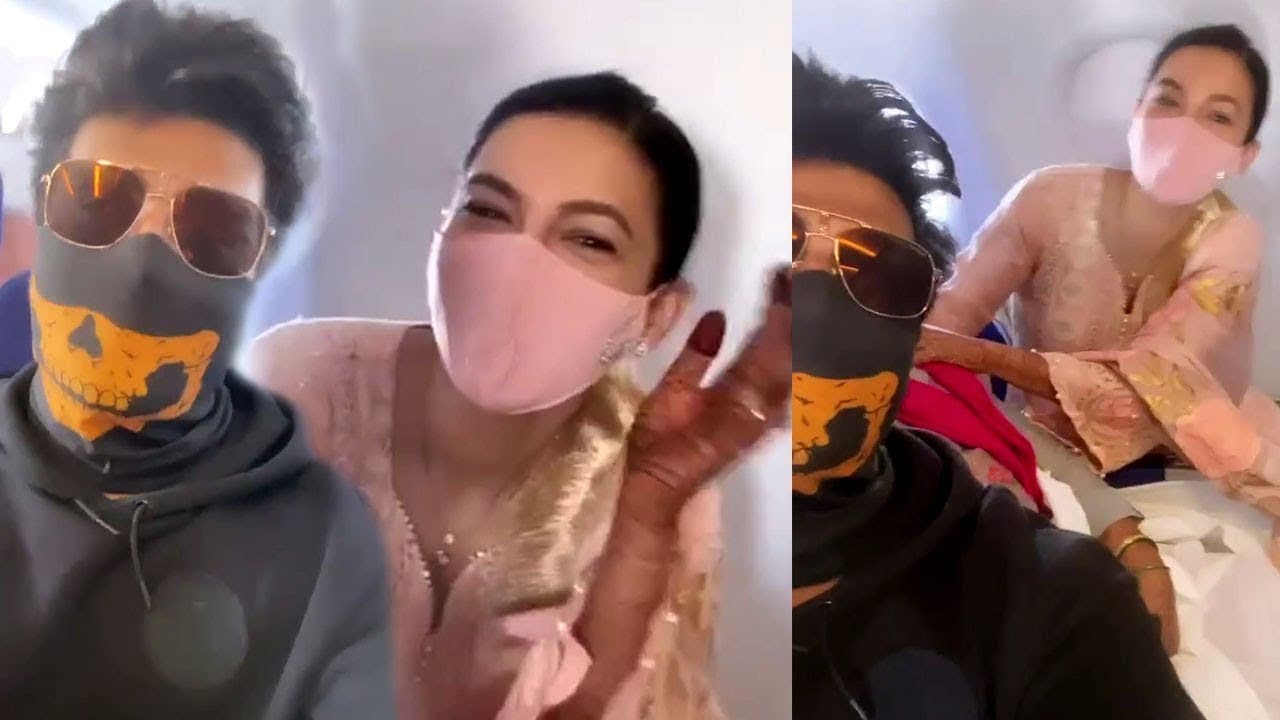 VIDEO: शादी के बाद फ्लाइट में एक्स ब्वायफ्रेंड कुशाल टंडन से यूं टकराईं गौहर खान, फिर हुआ ये...