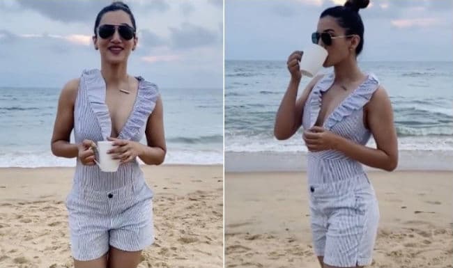 समुद्र किनारे बोल्‍ड लुक में दिखीं गौहर खान, इतनी है ड्रेस की कीमत, बार बार देखा जा रहा है VIDEO