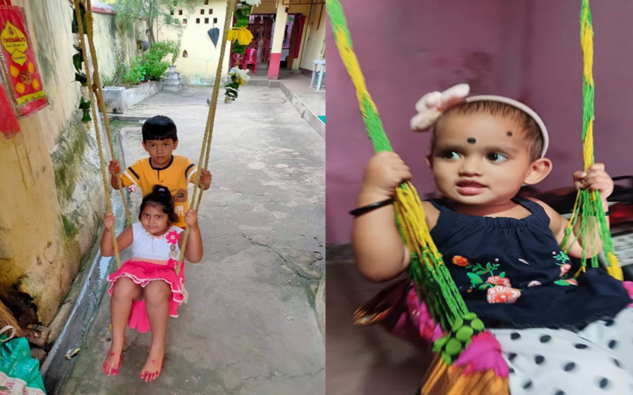 ओड़िया समुदाय का लोकपर्व रजो संक्रांति कोल्हान में शुरू, पहले दिन महिलाओं व बच्चों ने झूला झूलकर निभायी परंपरा