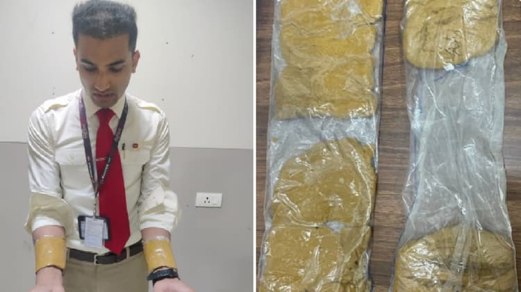 AIR India का केबिन क्रू गिरफ्तार, यूनिफॉर्म में छिपाकर ले जा रहा था 1.4 KG सोना