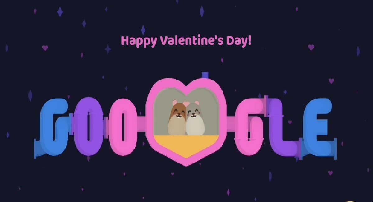 Valentine Day Google Doodle: वैलेंटाइन डे पर Google ने बनाया प्यारा सा Doodle