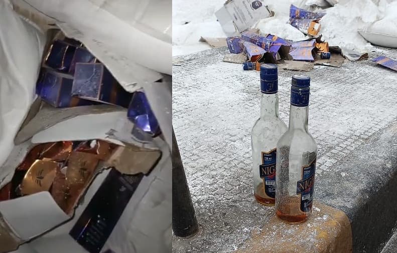 हरियाणा से बिहार ले जाई जा रही थी अवैध शराब, ट्रेलर पलटा तो लोगों के उड़े होश, ड्राइवर-कंडक्टर फरार