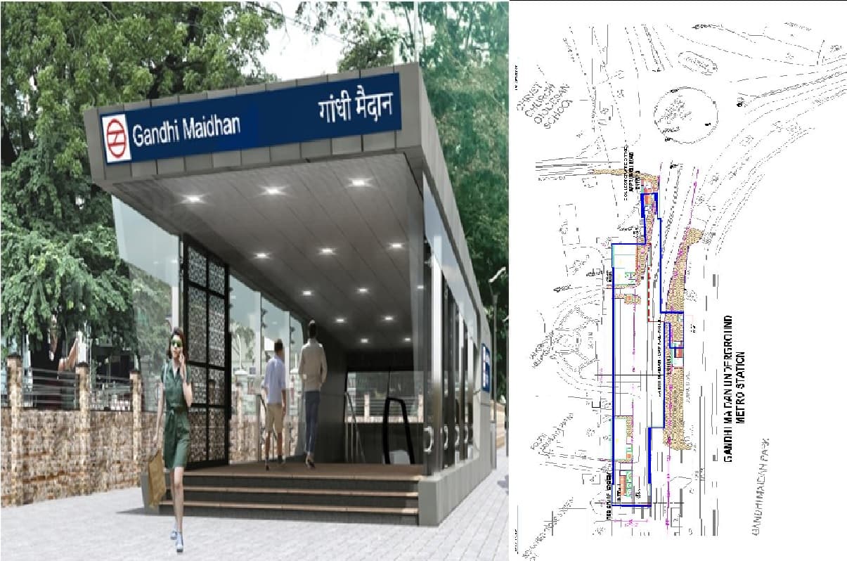 Patna Metro: दो मंजिला अंडरग्राउंड होगा गांधी मैदान मेट्रो स्टेशन, 3 जगहों से होगी एग्जिट और एंट्री
