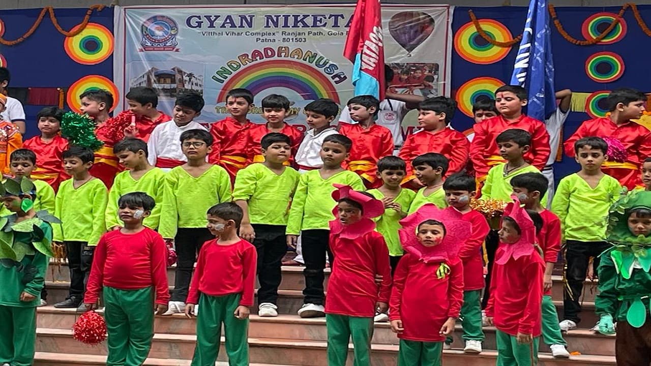 पटना के ज्ञान निकेतन स्कूल में आयोजित हुआ इंद्रधनुष कार्यक्रम, बच्चों ने बांधा शमा, देखें फोटो
