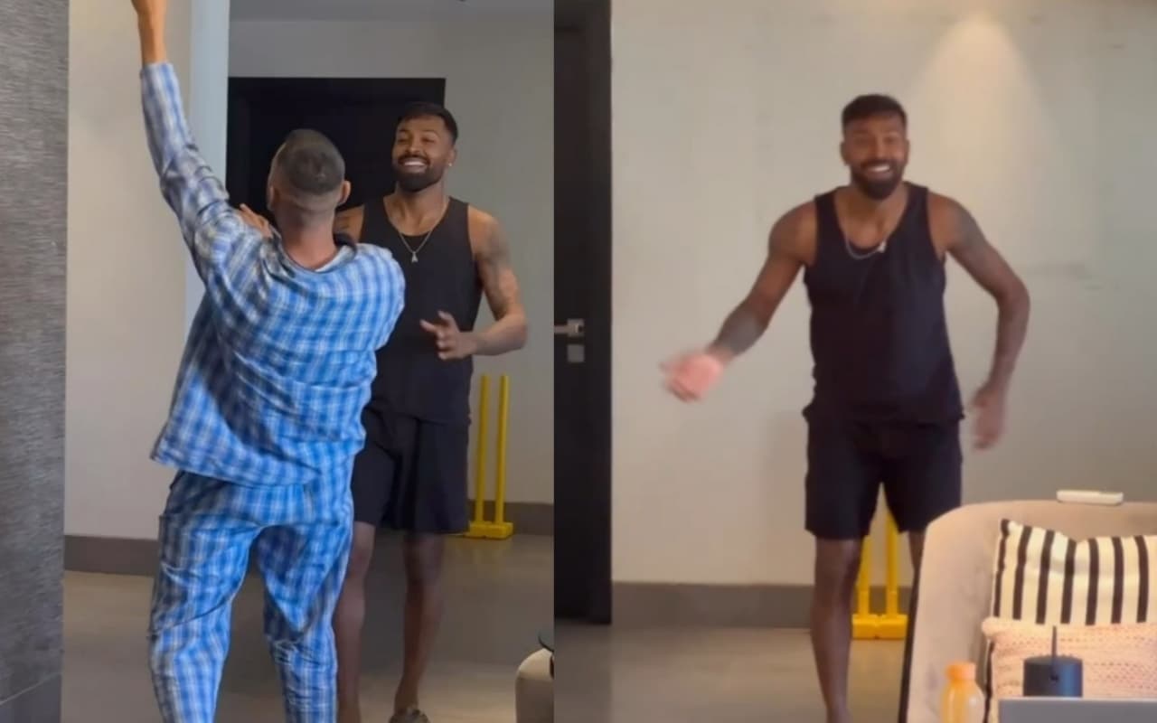 Watch: 'मैं खिलाड़ी तू अनाड़ी..' आईपीएल 2023 से पहले बड़े भाई के साथ घर में मस्ती करते दिखे हार्दिक पांड्या