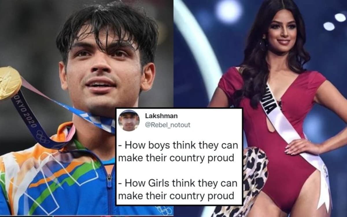 Neeraj Chopra Harnaaz Sandhu पर बने एक से बढ़कर एक मीम्स, यूजर्स ने गंदगी फैलाने वाले लोगों को जमकर लताड़ा