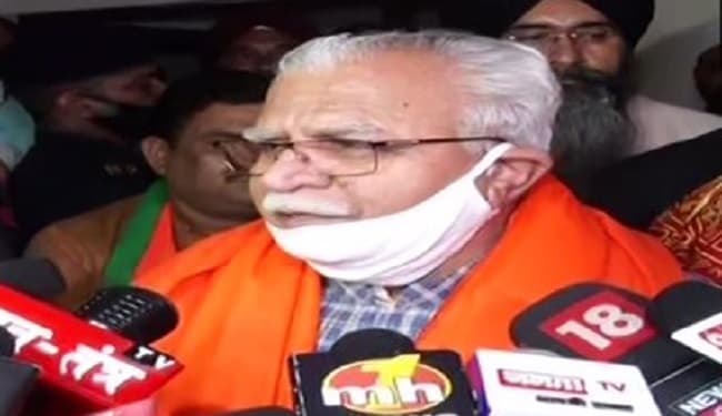 हरियाणा के सीएम मनोहर लाल खट्टर बोले- किसानों को बरगलाने का काम छोड़ दे कांग्रेस, उकसाकर व्यवस्था ना बिगाड़े