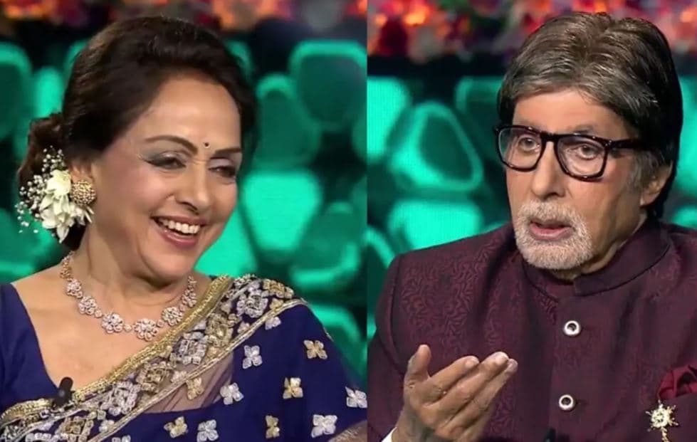 KBC 12:अमिताभ बच्चन ने हेमा मालिनी के लिए गाया 'दिलबर मेरे' सॉन्ग, फैंस बोले-धर्मेंद्र से शिकायत करेंगे, VIDEO