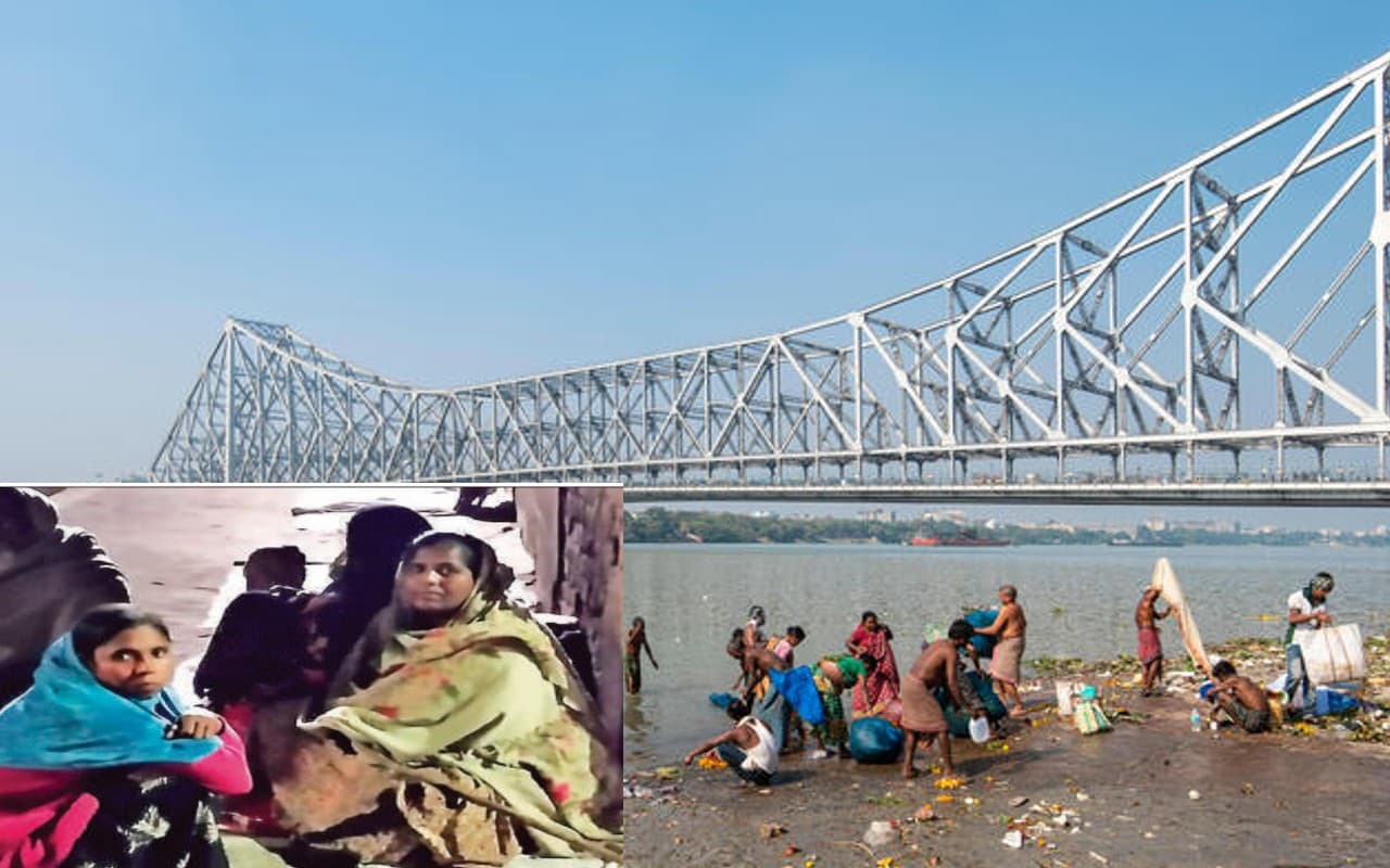 पश्चिम बंगाल: ठिठुरनभरी रात पर भारी पेट की आग, मुठ्ठीभर चावल के लिए घाटों पर डेरा