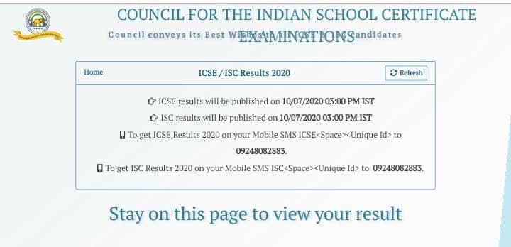 cisce.org , ICSE ISC Result 2020 Updates:  सीआईएससीआई का रिजल्ट हुआ घोषित, 10वीं में 99.33% प्रतिशत छात्र सफल, 12वीं में प्रतिशत 96.84% पास
