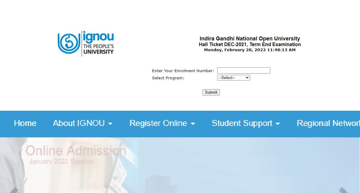 IGNOU TEE Admit Card 2021: इग्नू टीईई परीक्षा एडमिट कार्ड जारी, ignou.ac.in से डाउनलोड करें