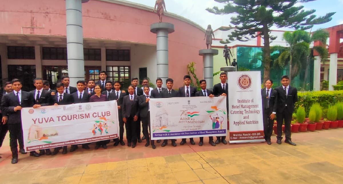 आईएचएम रांची में युवा टूरिज्म क्लब के अंतर्गत बौद्धिक कार्यशाला एवं प्राचीन विरासत भ्रमण का आयोजन