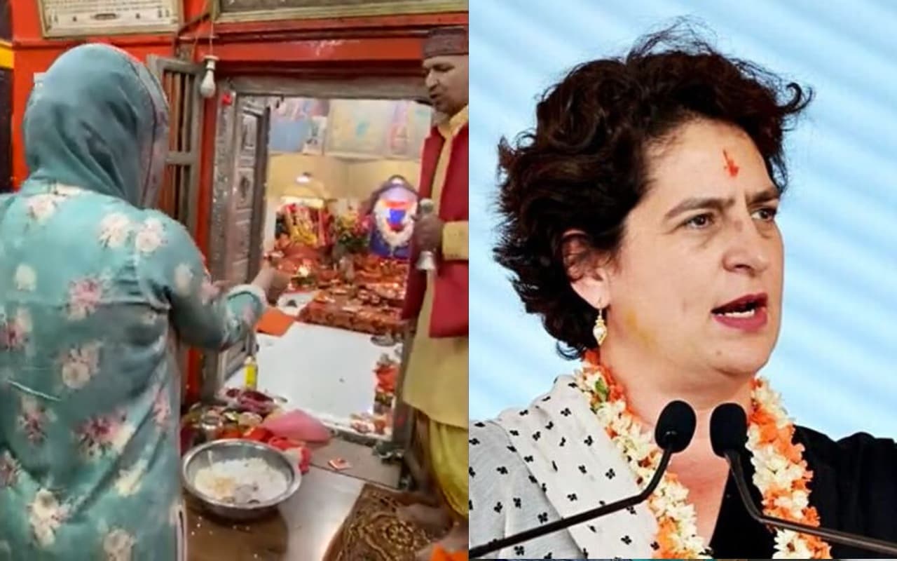 Karnataka Election Result: शुरुआती रुझान के बाद प्रियंका गांधी पहुंची बजरंगबली के मंदिर, Video