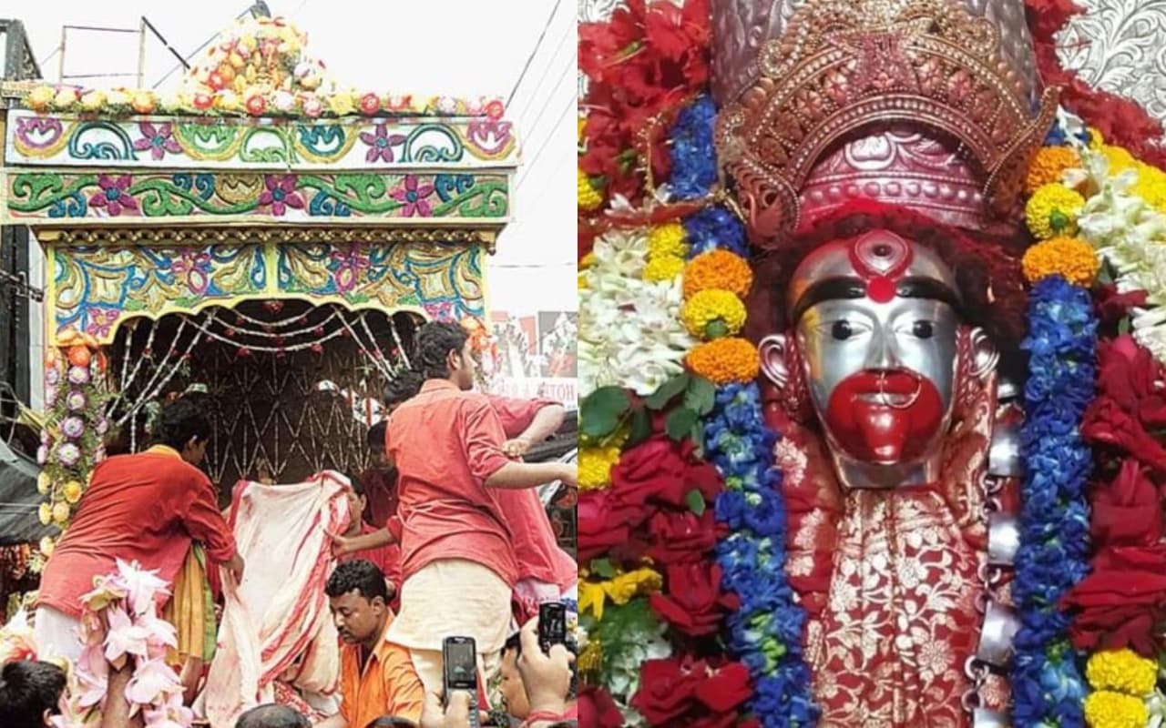 पूरी की रथ यात्रा की तर्ज पर बीरभूम के तारापीठ में नगर भ्रमण पर निकलती है मां तारा