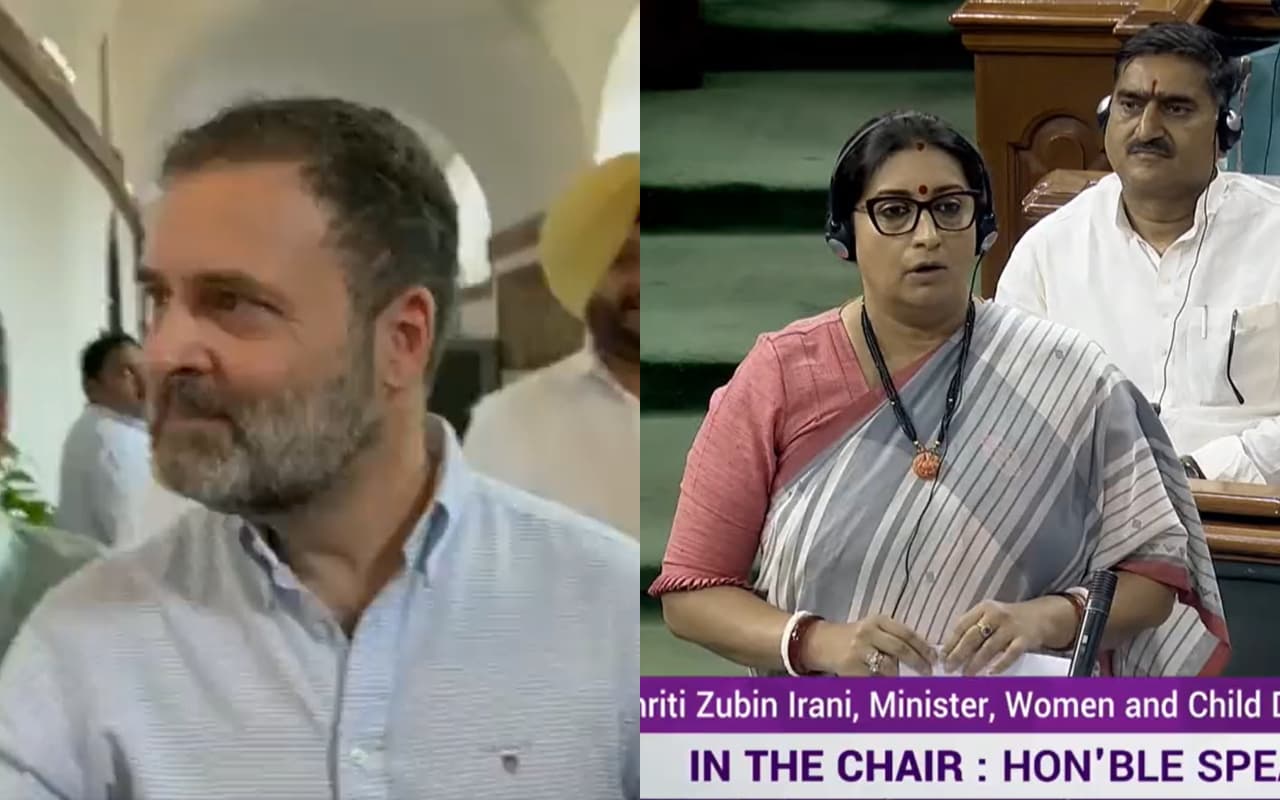 लोकसभा में भाषण देकर राजस्थान की रैली के लिए निकले राहुल गांधी, स्मृति ईरानी ने किया प्रहार