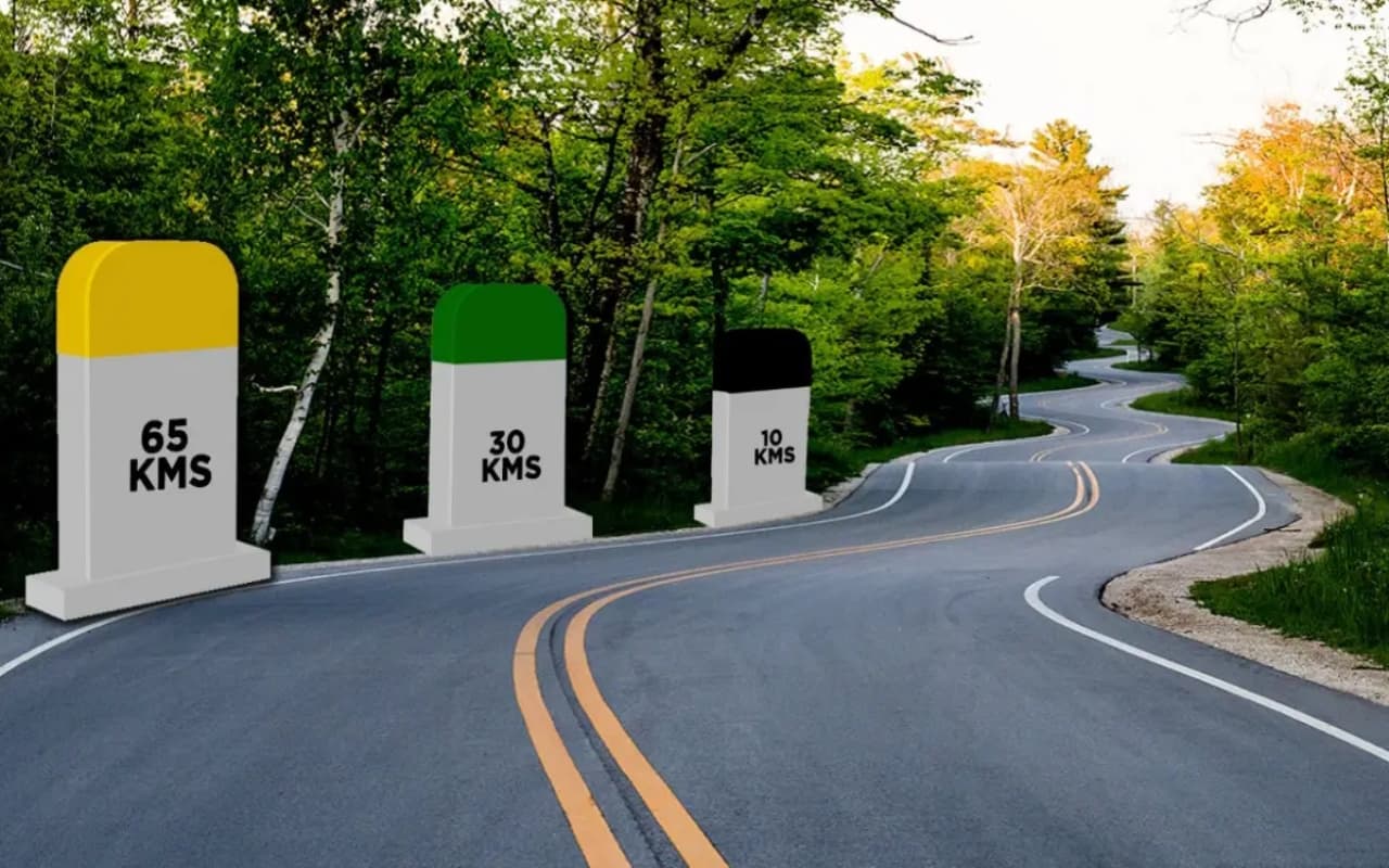 Video: सड़क किनारे लगे रंग-बिरंगे पत्थर क्या बताते हैं, देखें