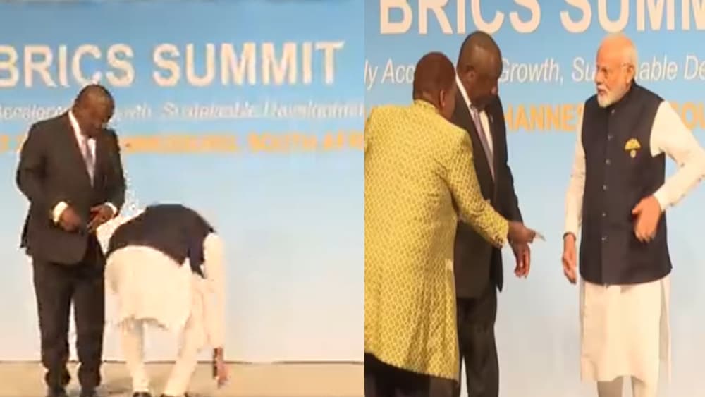 VIDEO: ब्रिक्स सम्मेलन में दिखा पीएम मोदी का तिरंगे के प्रति सम्मान, हर तरफ हो रही तारीफ