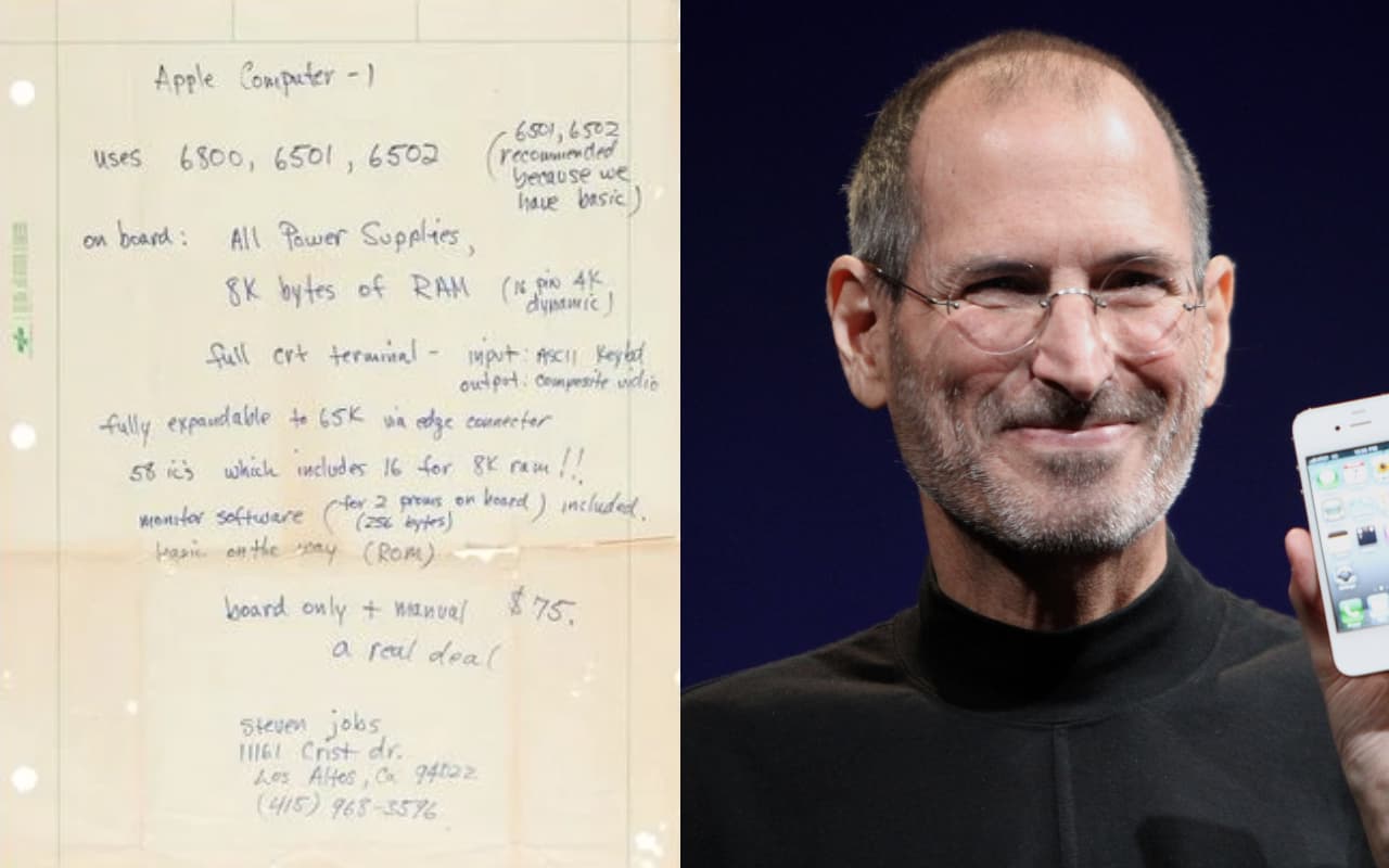 PHOTOS: करीब 1.5 करोड़ में बिका स्टीव जॉब्स के हाथ से लिखा हुआ Apple 1 का विज्ञापन