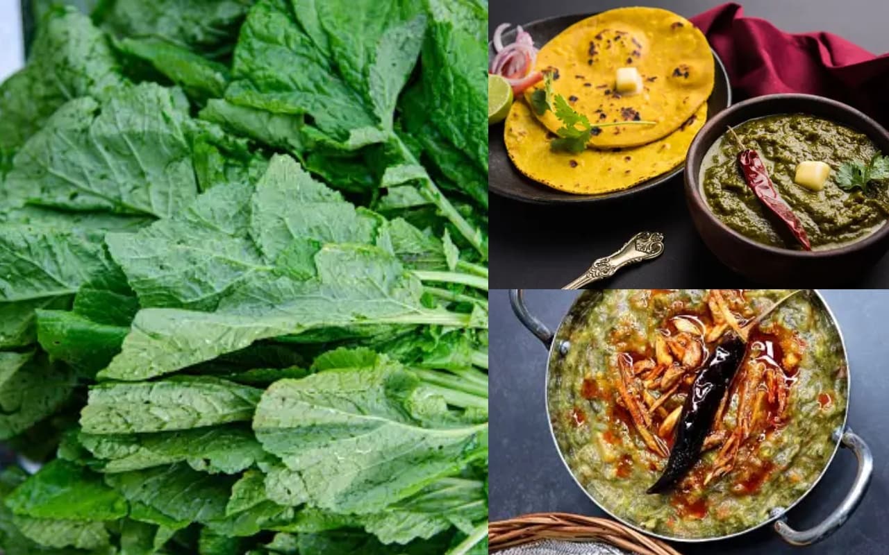 PHOTOS : बाजार में बिकने लगा सरसों का साग, पोषक तत्वों से भरपूर पत्तियों में हैं सेहत के अद्भुत गुण