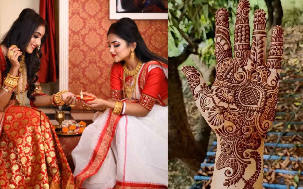 महानवमी पर हाथों पर लगाएं शुभ मेंहदी,यहां है सुंदर और Simple Mehndi Designs