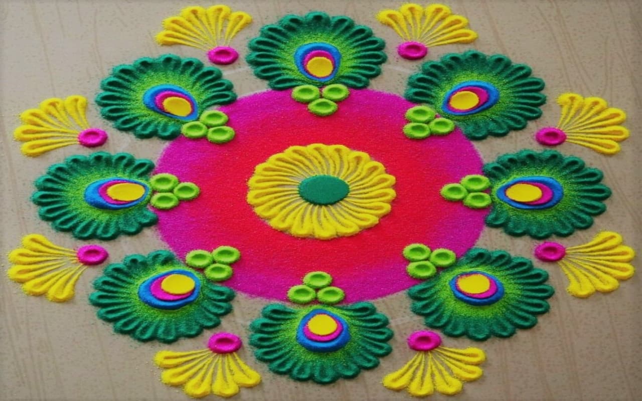 Diwali Trending Rangoli 2023: इस दिवाली अपने घर- आंगन में बनाएं ये सिंपल और ट्रेंडिग रंगोली डिजाइन, देखें फोटो