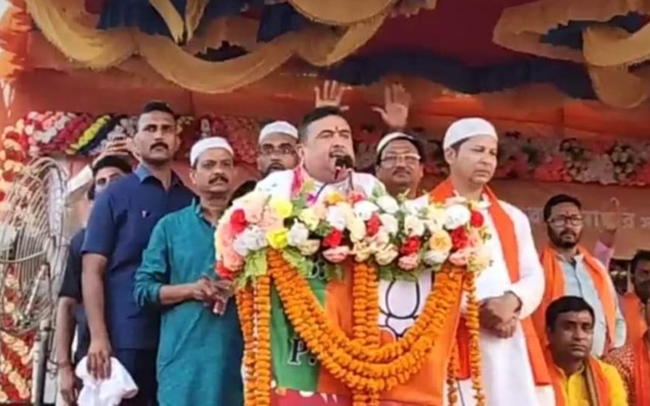 बीरभूम में गरजे भाजपा नेता शुभेंदु अधिकारी, कहा - 'बीरभूम से ही होगा सरकार का परिवर्तन'