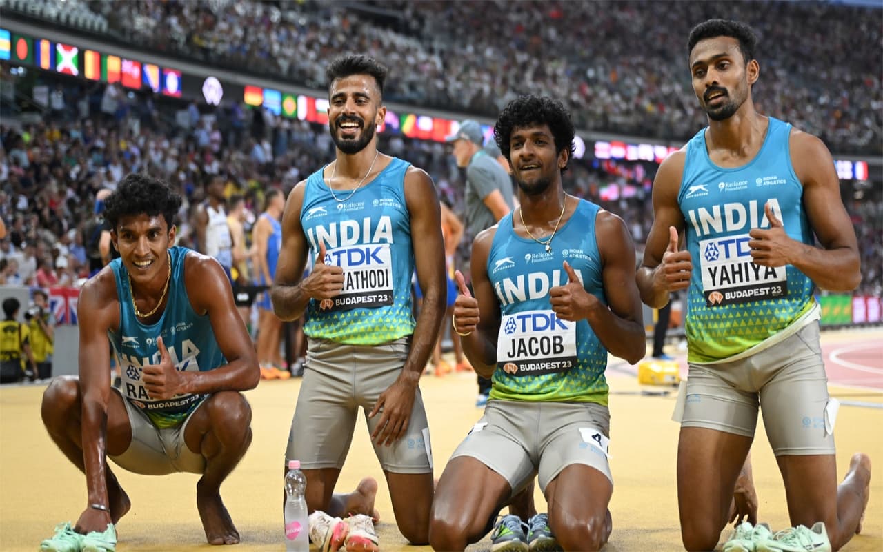 World Athletics Championships: भारतीय रिले टीम ने 4×400m में तोड़ा एशियाई रिकॉर्ड, पहली बार फाइनल में पहुंची