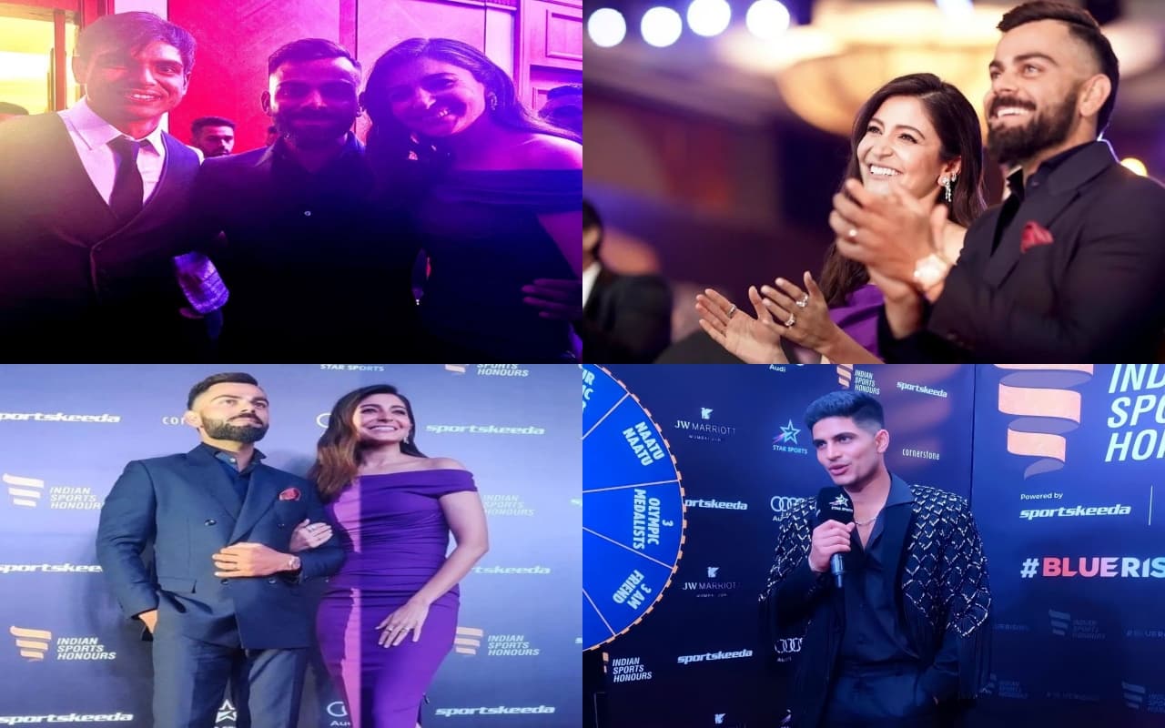 PHOTOS: इंडियन स्पोर्ट्स ऑनर्स में छाये विराट-अनुष्का, नीरज चोपड़ा ने जमकर किया डांस, वायरल