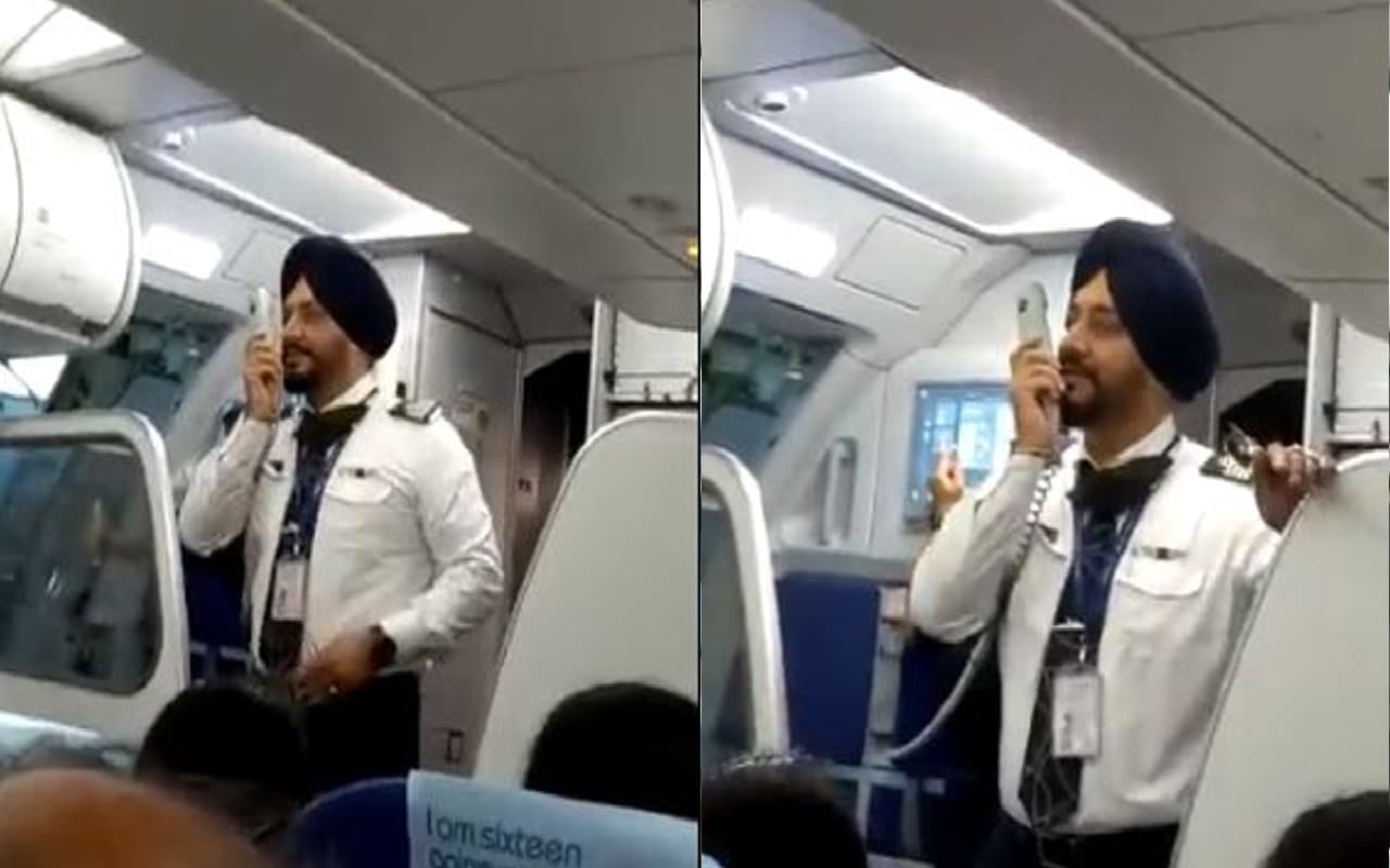 इंडिगो फ्लाइट में पायलट ने पंजाबी में की अनाउंसमेंट, पैसेंजर बोले-पाजी तुस्सी कमाल कर दित्ता, VIDEO