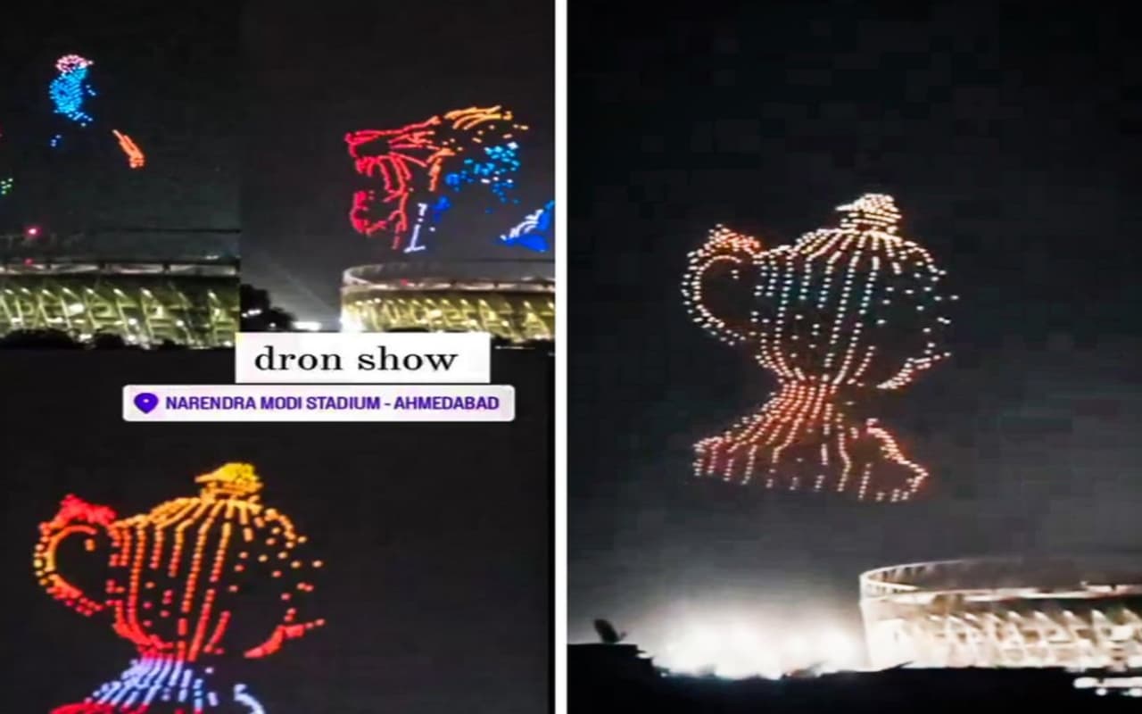 IPL 2023 ओपनिंग सेरेमनी में ड्रोन से होगा स्पेशल शो, आसमान में दिखेगी चमचमाती ट्रॉफी, देखें वायरल फोटो