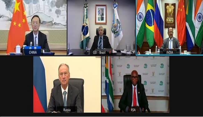 BRICS की बैठक में भारत ने उठाया अफगान संकट का मुद्दा, एनएसए अजित डोभाल ने की अध्यक्षता
