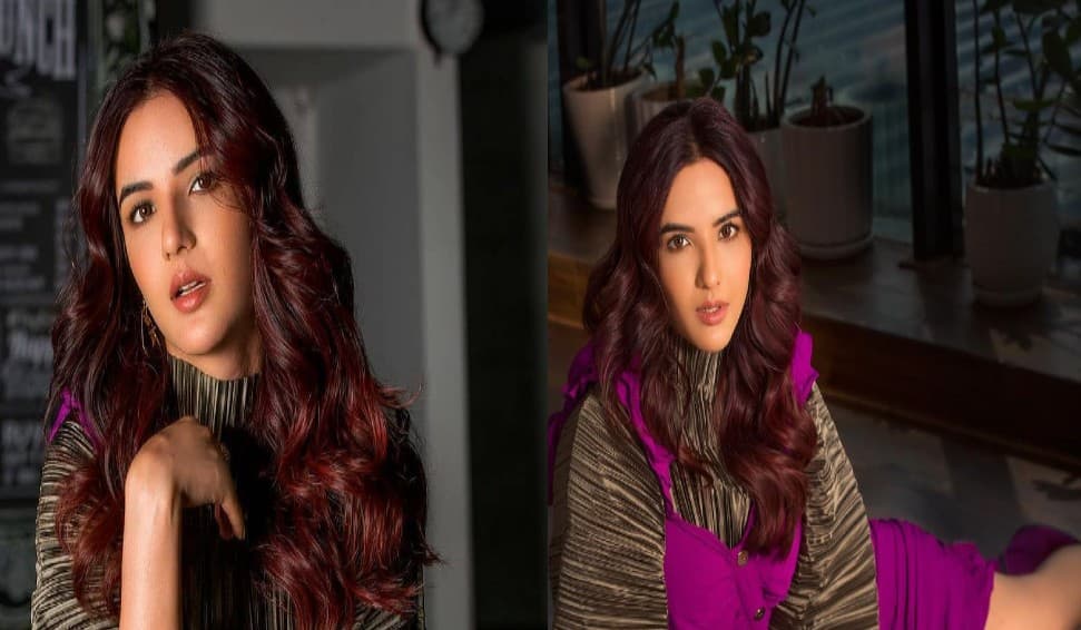 Bigg Boss कंटेस्टेंट Jasmin Bhasin ने कुछ दिखाया अपना जलवा, पर्पल आउटफिट में एक्ट्रेस को देखकर फैंस बोले Aly की लैला . . .