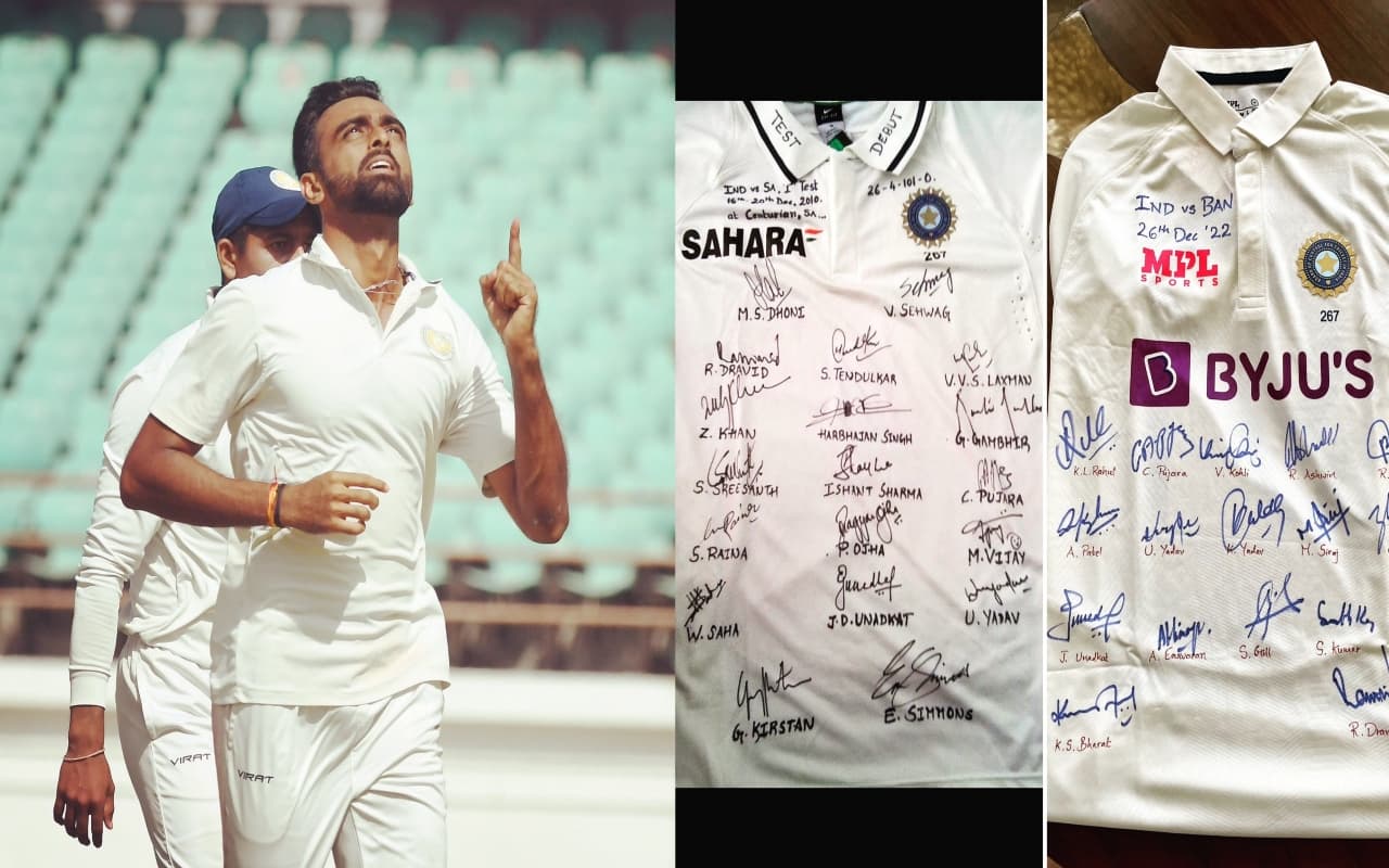 12 साल बाद वापसी करने पर जयदेव उनादकट ने किया खास पोस्ट, शेयर की खिलाड़ियों से लिए ऑटोग्राफ की तस्वीर