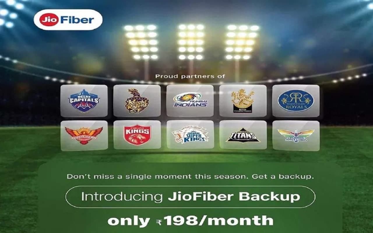 JioFiber लाया नये ब्रॉडबैंड बैकअप प्लान, IPL मैचों का मिलेगा पूरा मजा