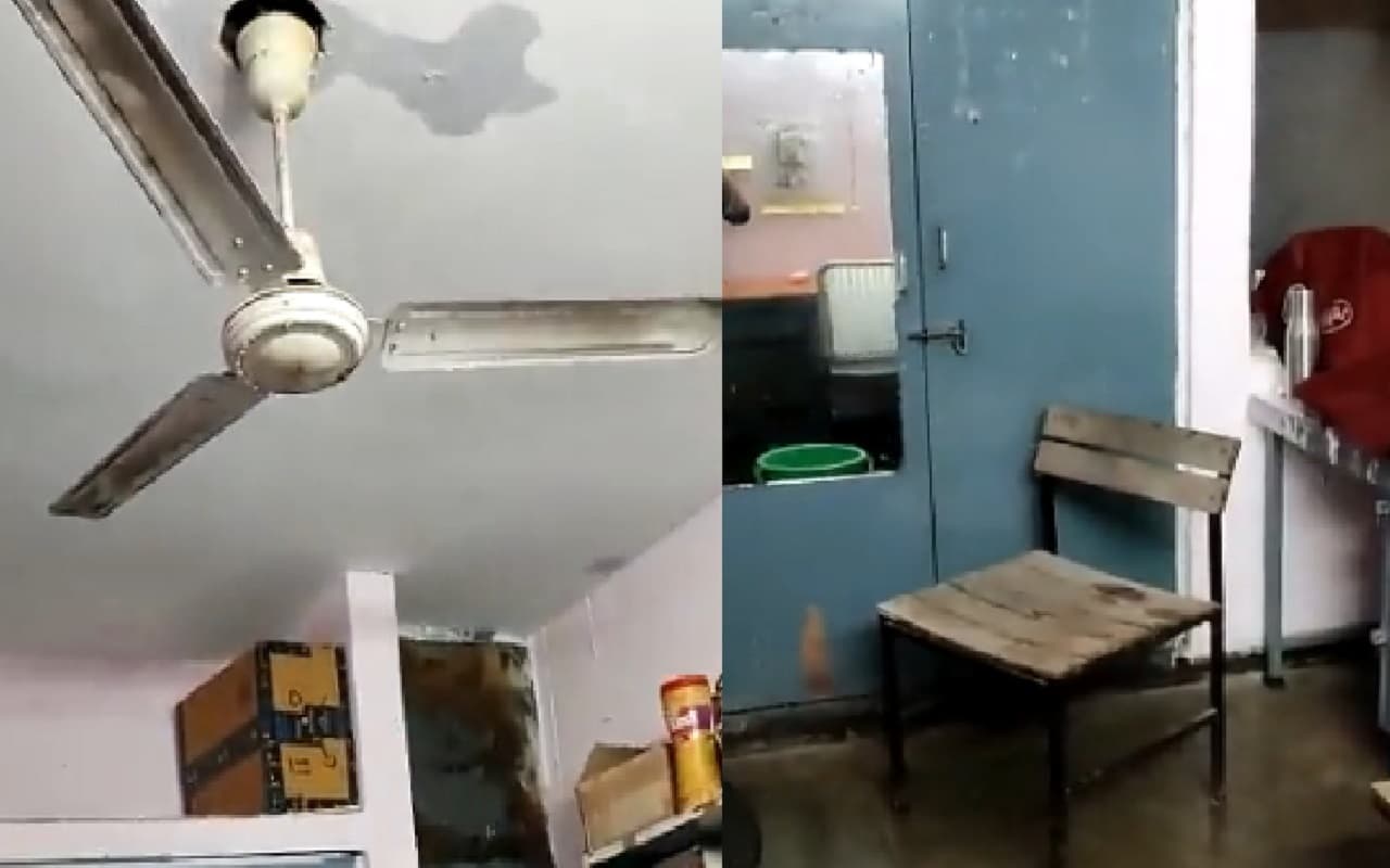 जेएनयू के हॉस्टल की छत से टपक रहा बारिश का पानी, टूटी दीवारों की तस्वीरें वायरल, कुलपति का सामने आया बयान