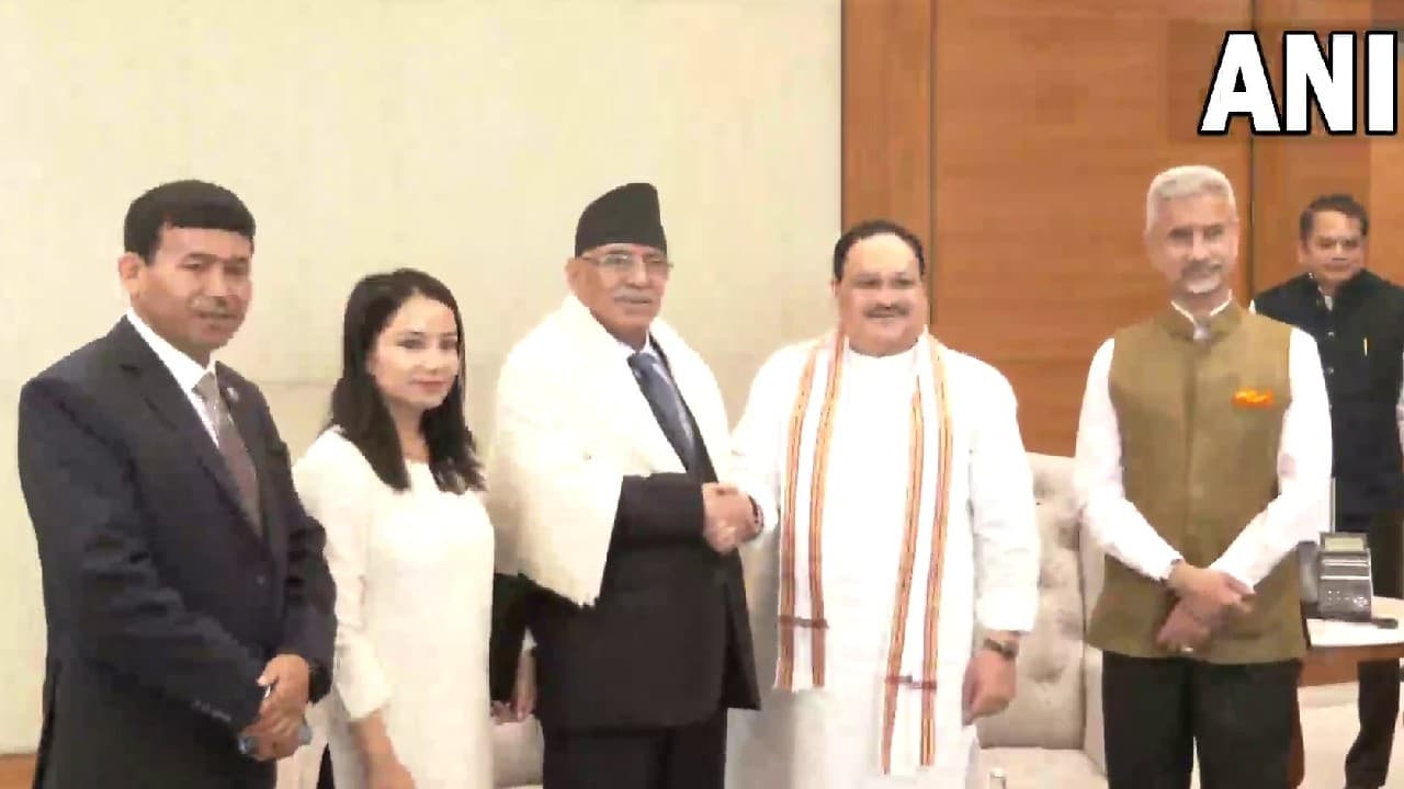 Prachanda in India: भाजपा को जानो पहल के तहत जेपी नड्डा ने की नेपाल के पूर्व पीएम प्रचंड से मुलाकात
