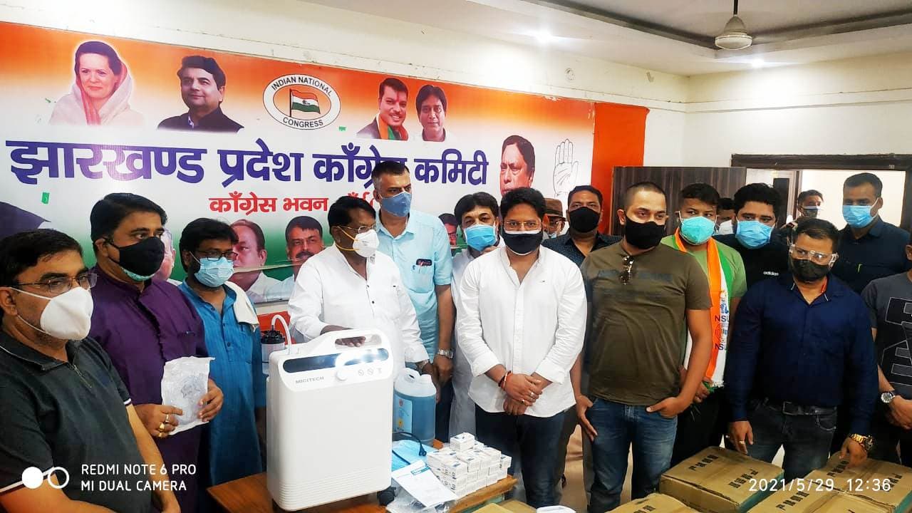 झारखंड युवा कांग्रेस ने की ऑक्सीजन बैंक की शुरुआत, रांची के कांग्रेस भवन में जरूरतमंदों को निःशुल्क मिलेंगी ये सुविधाएं