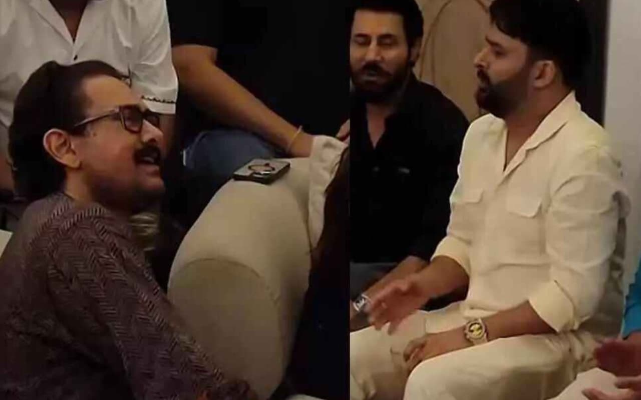 आमिर खान के घर पार्टी, कपिल शर्मा ने गाया ‘हंगामा है क्यों बरपा’, मिस्टर परफेक्शनिस्ट ने दिया साथ, VIDEO