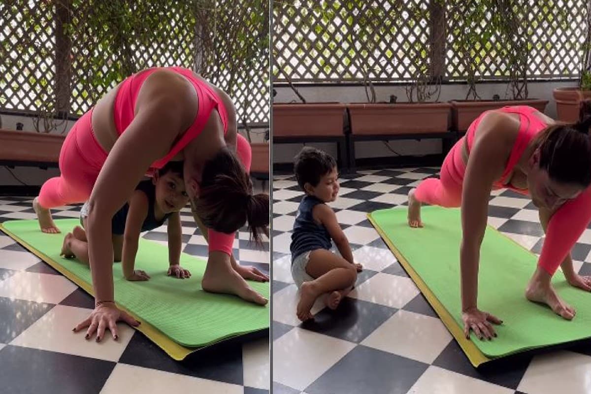 करीना कपूर खान को योगा के लिए मिला क्यूट सा पार्टनर, VIDEO देख फैंस बोले- बेबो ऐसा मोटिवेशन हो तो हम...