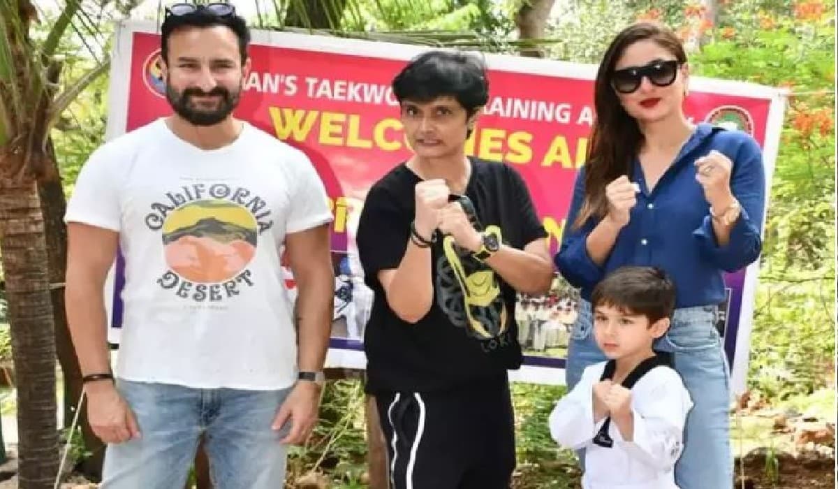 सैफ-करीना के लाडले तैमूर को ताइक्वांडो में मिला येलो बेल्ट, पेरेंट्स संग यूं पोज देते नजर आये स्टारकिड