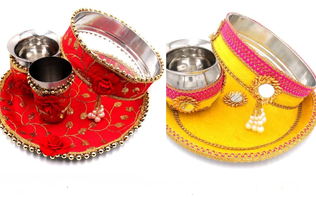 Karwa Chauth 2022: करवा चौथ के लिए 
चाहिए यूनिक, लेटेस्ट थाली डिजाइन, यहां से लें आइडिया