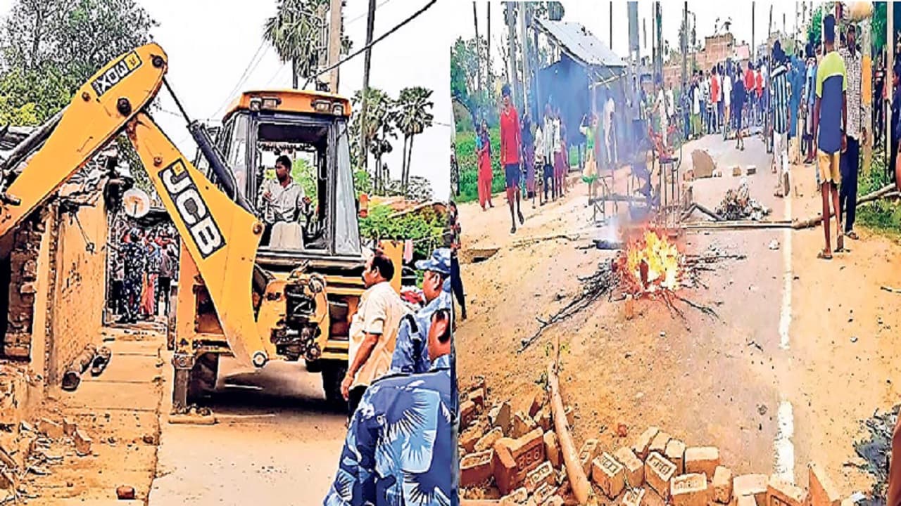 दरभंगा में सड़क से अतिक्रमण हटाने गयी पुलिस पर हमला, एक पुलिसकर्मी की मौत, सीओ समेत कई घायल