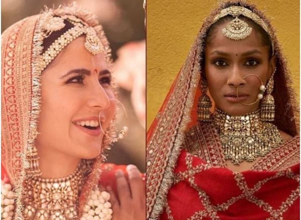 नया नहीं है कैटरीना कैफ का वेडिंग आउटफिट, सेम लहंगे ज्वेलरी में दिख चुकीं हैं मॉडल मसाबा, देखें फोटोज