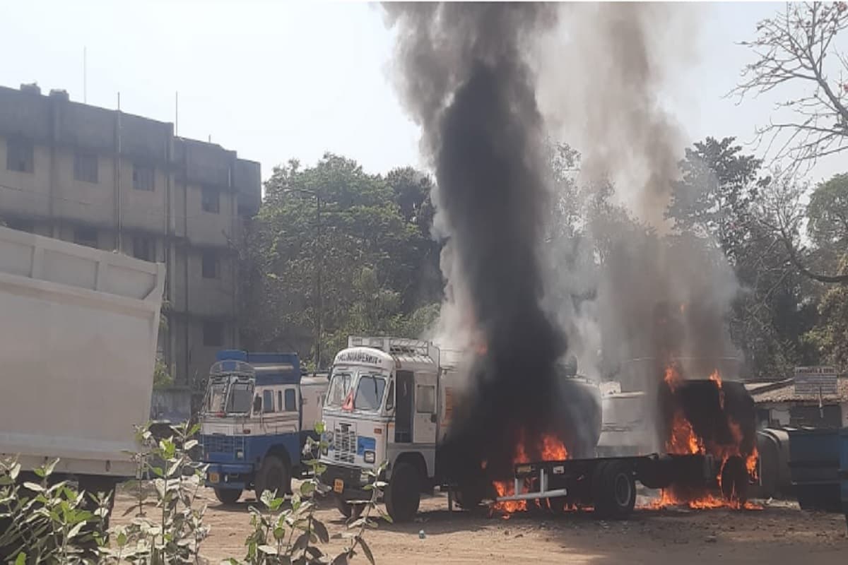 जमशेदपुर में भीषण हादसा, केरला पब्लिक स्कूल के पास लगी आग